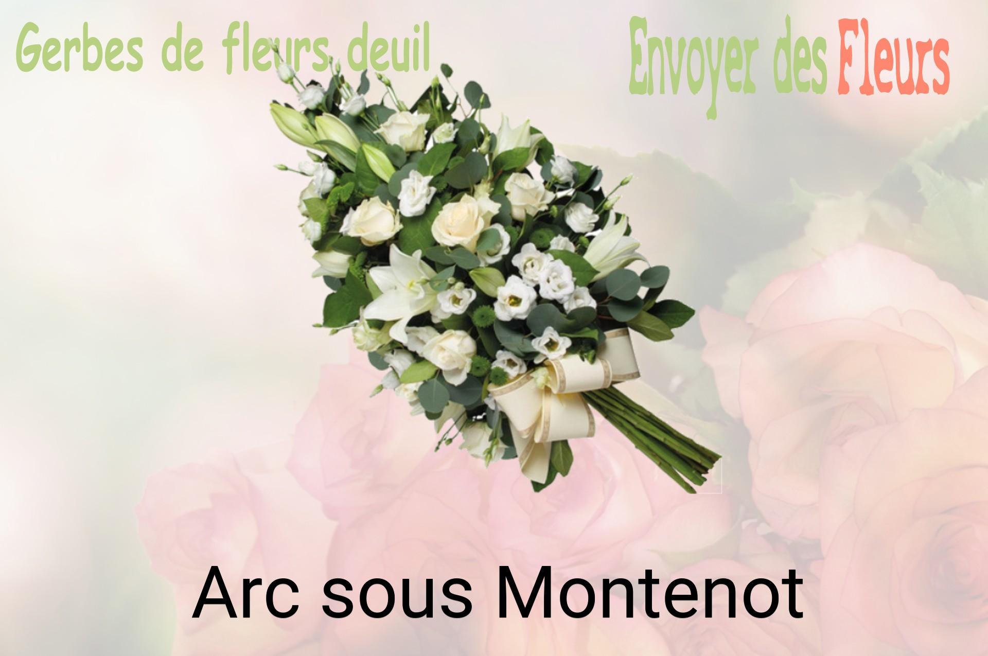 Gerbe de fleurs de deuil livrée à Arc-sous-Montenot